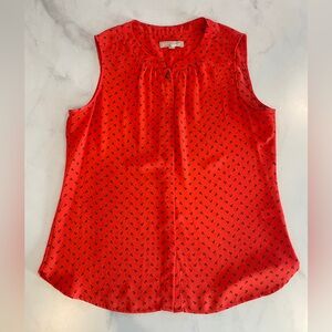 Banana Republic Vibrant Red Sleeveless Top